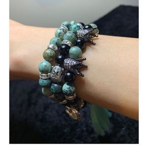 3 piece crystal bracelet set